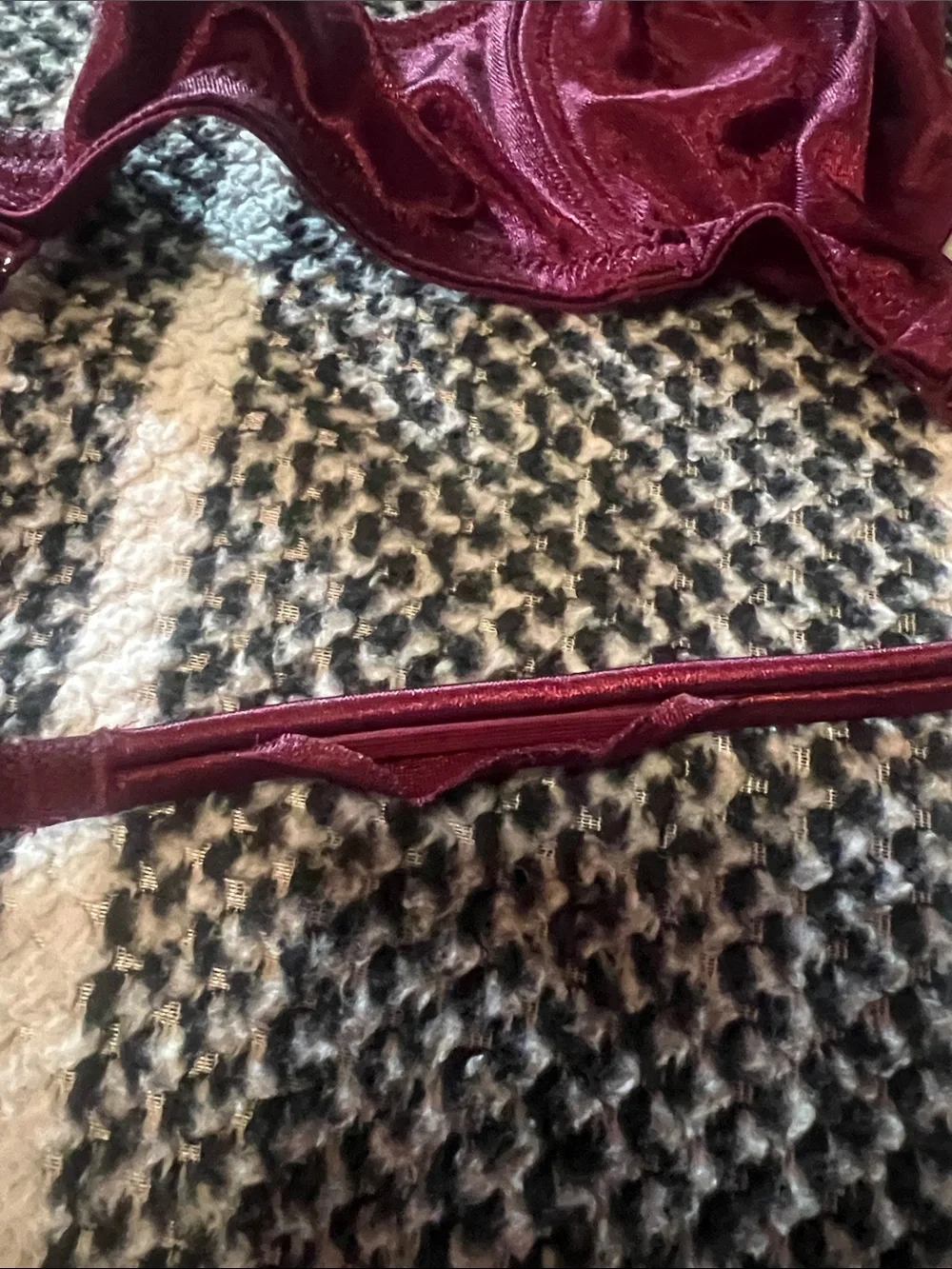 Victoria's Secret Unlined Underwire Bra in Deep Wine